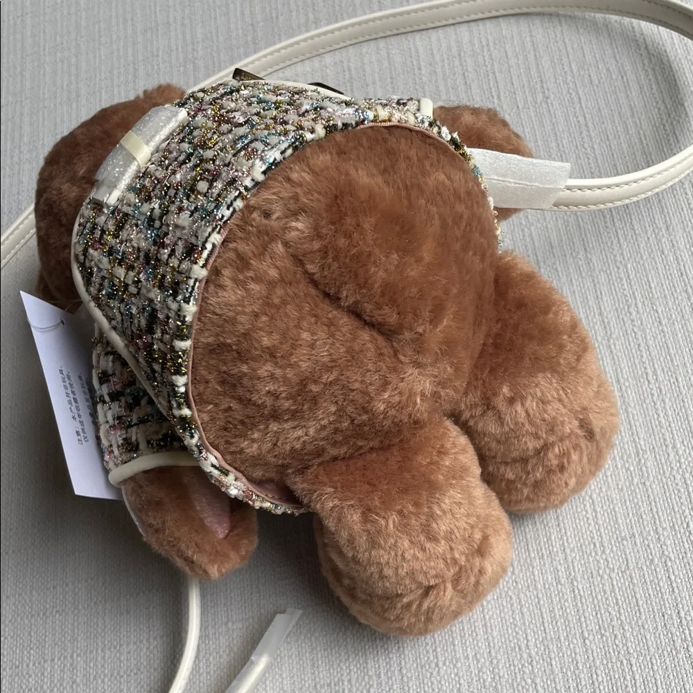 Kate spade 3d teddy bear KI972 Katey bear tweed crossbody bag